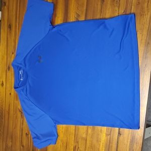 Under Armour Men's Blue Short Sleeve Shirt, size Large